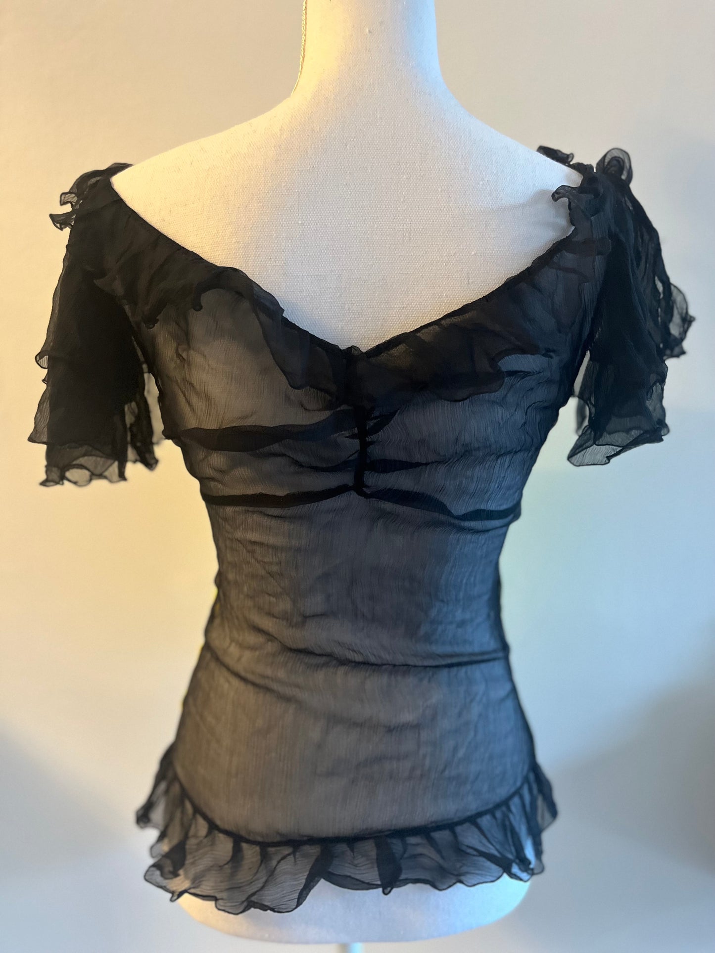 D&G fall 2001 sheer "Panther" top