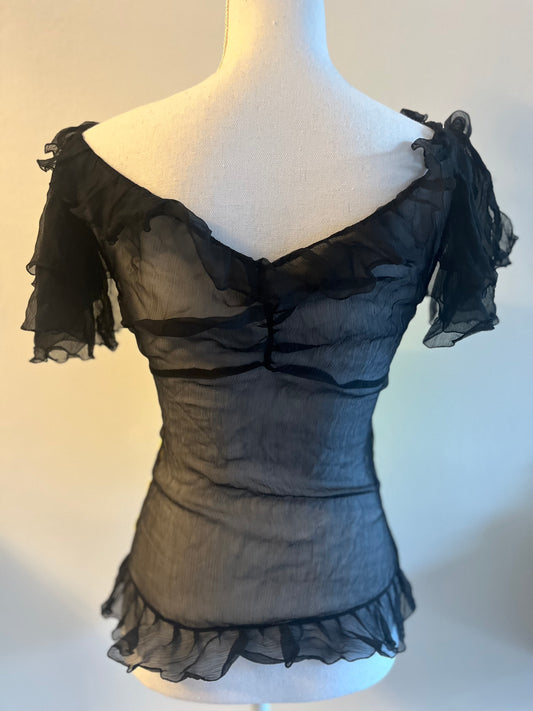 D&G fall 2001 sheer "Panther" top