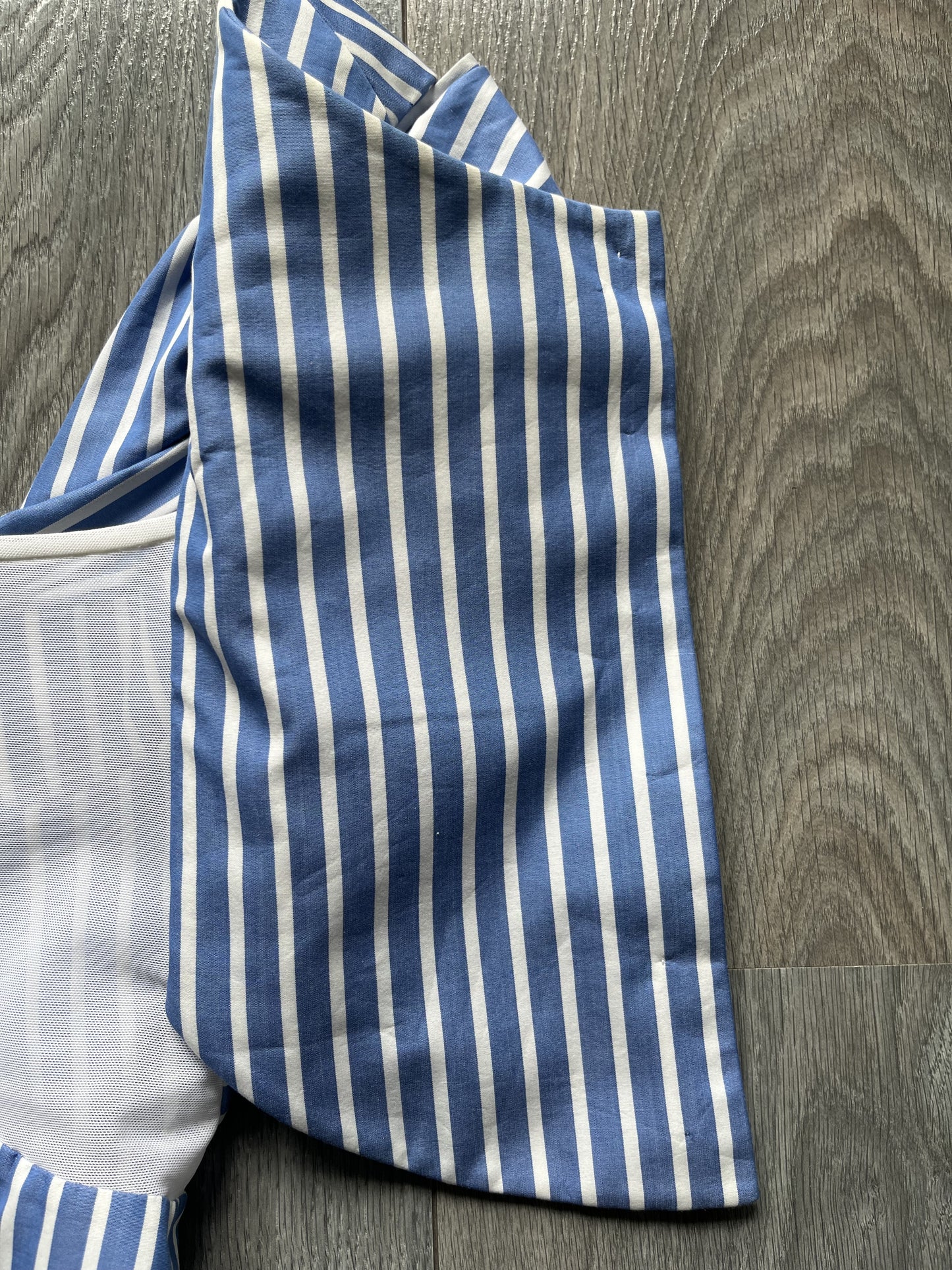 Vivienne Westwood Gold Label spring summer 1998 blue and white stripped corset