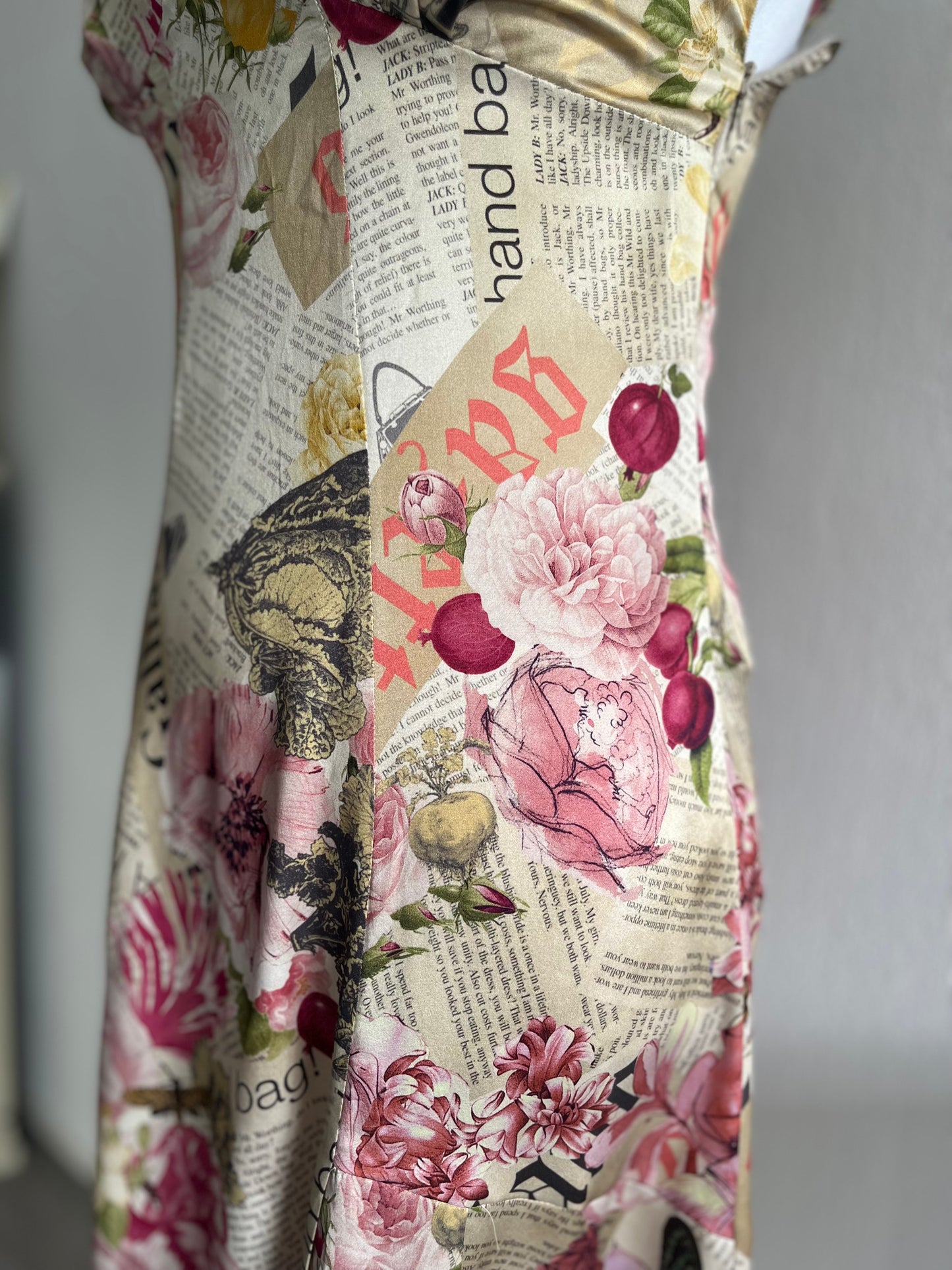 Galliano newspaper dress